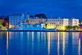 City of Zadar harbor blue evening Royalty Free Stock Photo