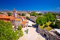 City of Zadar landmarks and cityscape aerial view Royalty Free Stock Photo