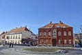 City Zagreb streets and buildings