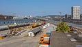 City of Zurich as seen from Hardbrucke bridge