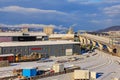 City of Zurich in the wintertime morning