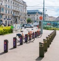 Citybike station on Ringstrasse in Vienna, Austria Royalty Free Stock Photo