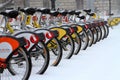 CityBike Vienna after the snow Royalty Free Stock Photo