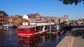 The Citycruise Pier on the river Ouse in York, Northern England