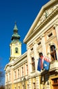 The cityhall of Gyula Royalty Free Stock Photo