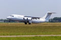 Cityjet Avro RJ85 taking off Royalty Free Stock Photo