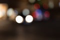 citylights at night with bokeh effects