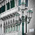 Citylights in Venice Royalty Free Stock Photo