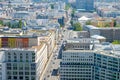 Cityscape - aerial view of Berlin city - business district