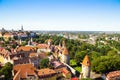 Cityscape aerial view on the old town in Tallinn, Estonia Royalty Free Stock Photo