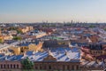 Cityscape aerial view Saint Petersburg Russia