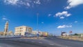 Cityscape of Ajman with villas ready and under constroction timelapse. Ajman is the capital of the emirate of Ajman in the United