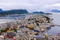 Cityscape of Alesund Norway Royalty Free Stock Photo