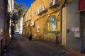 Cityscape of an alley Street Hadera Israel