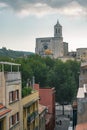 The cityscape in Gerona, Spain Royalty Free Stock Photo