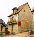 Cityscape archtecture of a house at Saint Mamet la Salvetat France Royalty Free Stock Photo