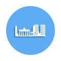 cityscape of Athens icon in badge style. One of Cityscape collection icon can be used for UI, UX Royalty Free Stock Photo