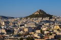 Cityscape of Athens with Lycabettus Hill