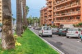 Cityscape on Avenida Melchor Luz street in Puerto de la Cruz