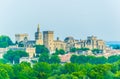 Cityscape of Avignon with Palais des Papes and Cathedral of Our Lady, France