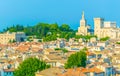 Cityscape of Avignon with Palais des Papes and Cathedral of Our Lady, France