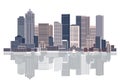 Cityscape background, urban art Royalty Free Stock Photo