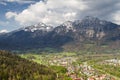 Cityscape of Bad Reichenhall as seen from the top of Predigtstuhl Royalty Free Stock Photo