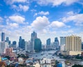 cityscape Bangkok skyline, Thailand. Bangkok is metropolis and f Royalty Free Stock Photo