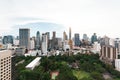 Cityscape Bangkok skyline, Thailand. Bangkok is metropolis and favorite of tourists live at between modern building / skyscraper Royalty Free Stock Photo