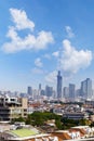 Cityscape Bangkok skyline, Thailand. Bangkok is metropolis and favorite of tourists live at between modern building / skyscraper, Royalty Free Stock Photo