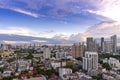 cityscape Bangkok sunset skyline, Thailand. Bangkok is metropolis and favorite of tourists live at between modern building / Royalty Free Stock Photo