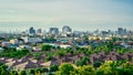 Cityscape of beautiful urban and cloudy sky