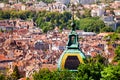 Cityscape of Besancon with St. Jean Cathedral dome