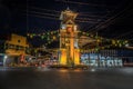 Cityscape of Betong clock tower