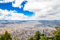 Cityscape of Bogota from Monserrate in Colombia