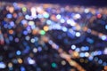 Cityscape bokeh blurred background with reflection Royalty Free Stock Photo