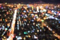 Cityscape bokeh blurred background with reflection Royalty Free Stock Photo