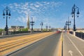 Cityscape of Bordeaux in a summer day Royalty Free Stock Photo