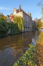 Bruges in Autumn Season, Belgium Royalty Free Stock Photo