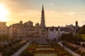 Cityscape of Brussels at night Royalty Free Stock Photo