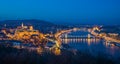 Cityscape of Budapest, Hungary at Twilight Royalty Free Stock Photo