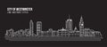 Cityscape Building Line art Vector Illustration design - city of westminster