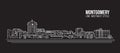 Cityscape Building Line art Vector Illustration design - Montgomery city