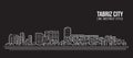 Cityscape Building Line art Vector Illustration design - Tabriz city