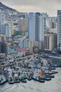 Cityscape of Busan Metropolitan City in South Korea