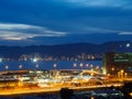 Cityscape Butterworth and Penang, Malaysia view from Ocean view condo Royalty Free Stock Photo