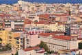 Cityscape of Cagliari seen from Bastione di Saint Remy Royalty Free Stock Photo
