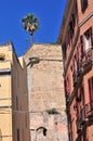 Cityscape of Cagliari seen from Bastione di Saint Remy Royalty Free Stock Photo
