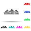 cityscape of Cairo multi color style icon. Simple glyph, flat vector of cityscape icons for ui and ux, website or mobile