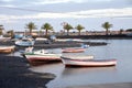 Cityscape from capital Arrecife of Lanzarote Canary Islands, Spain.